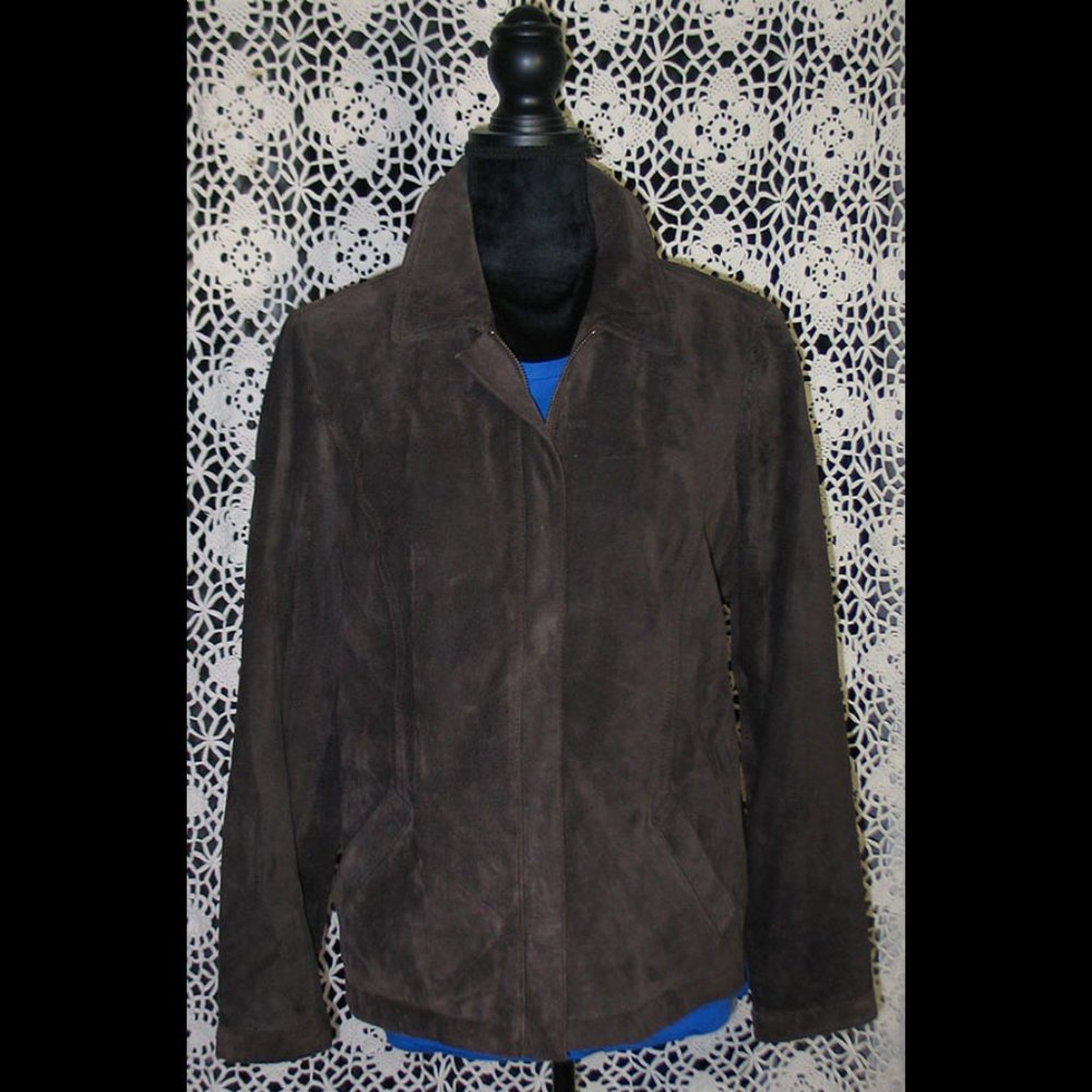 Washable Brown Suede Jacket